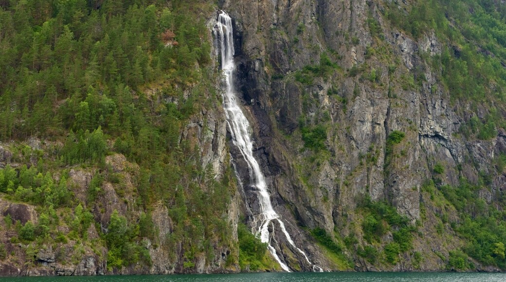 Naeroyfjord montrant chute d\'eau