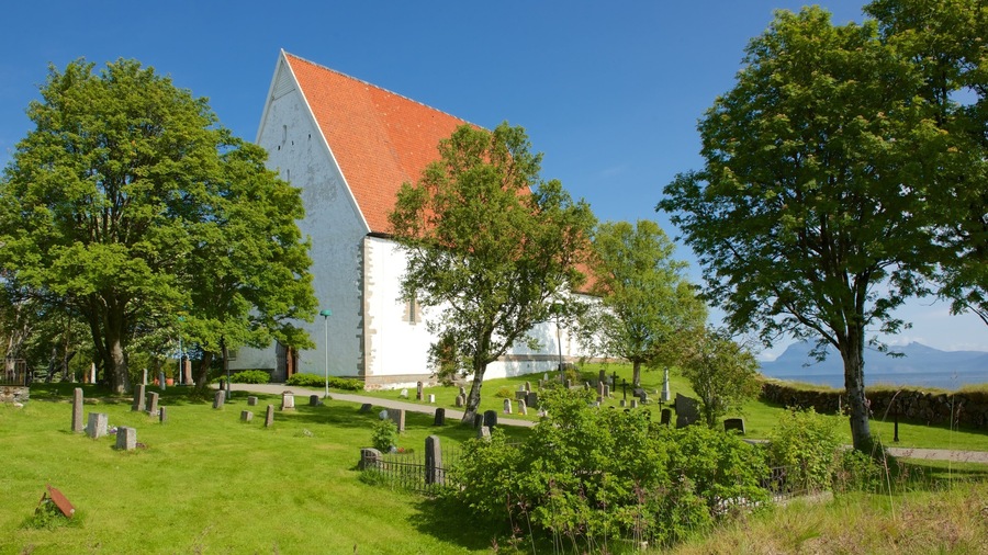 Trondenes Church which includes a cemetery and a church or cathedral