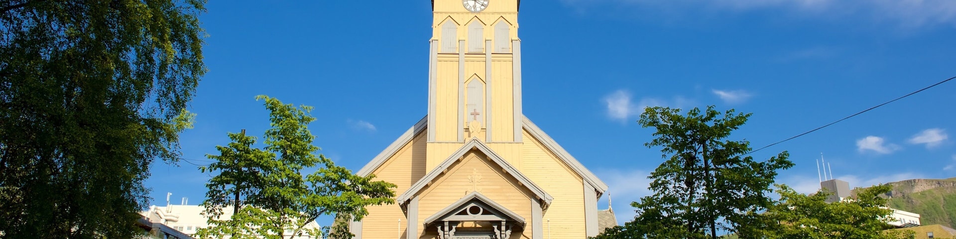 Tromso Cathedral featuring a church or cathedral