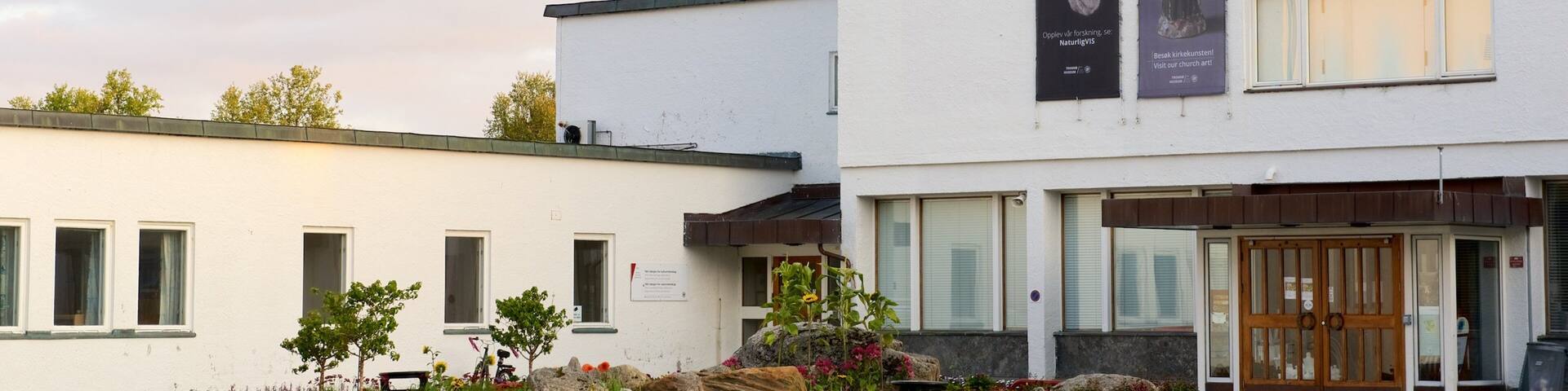 Tromso University Museum featuring signage