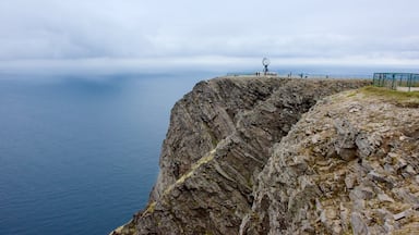 North Cape which includes general coastal views, views and mist or fog