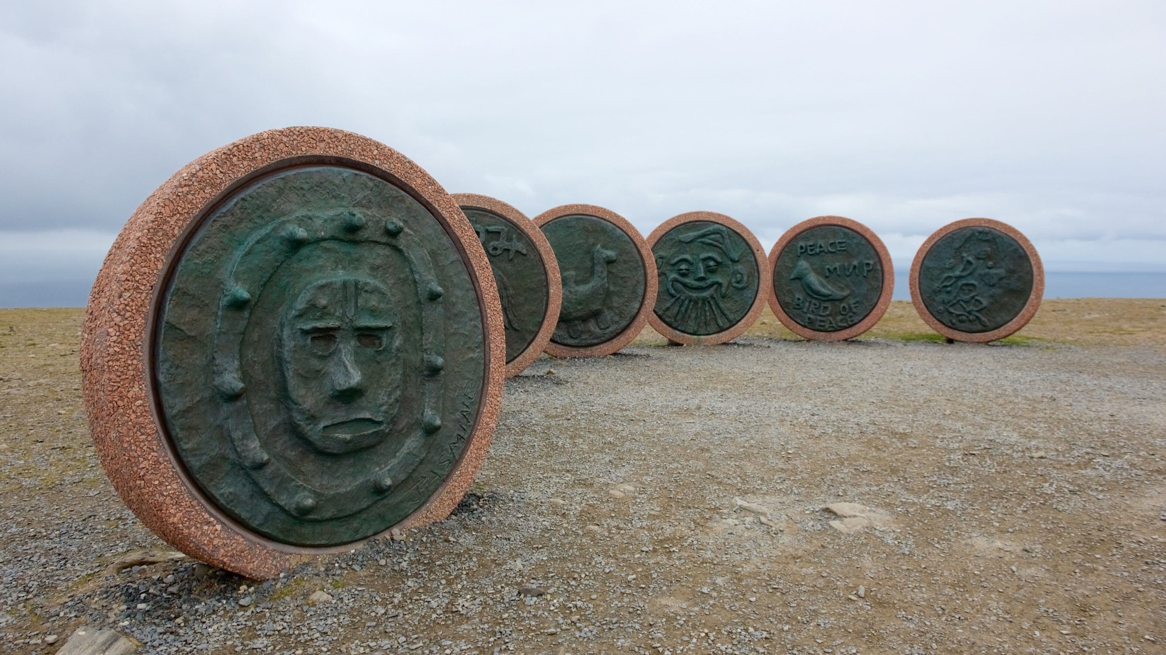 North Cape featuring outdoor art and tranquil scenes