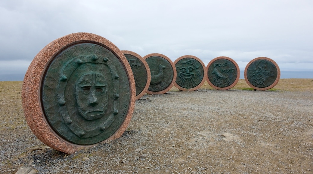 North Cape featuring outdoor art and tranquil scenes