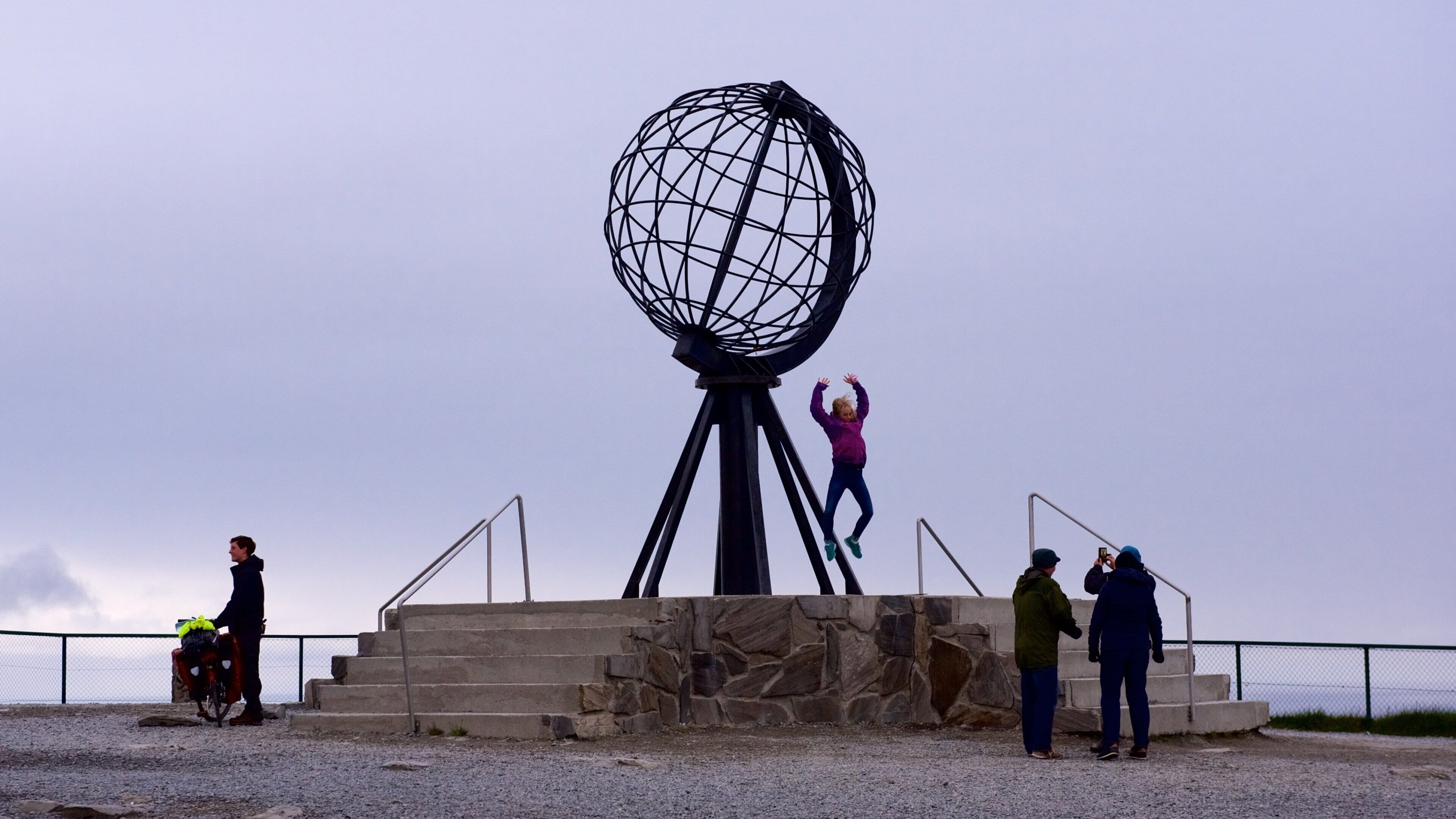North Cape featuring a monument and views