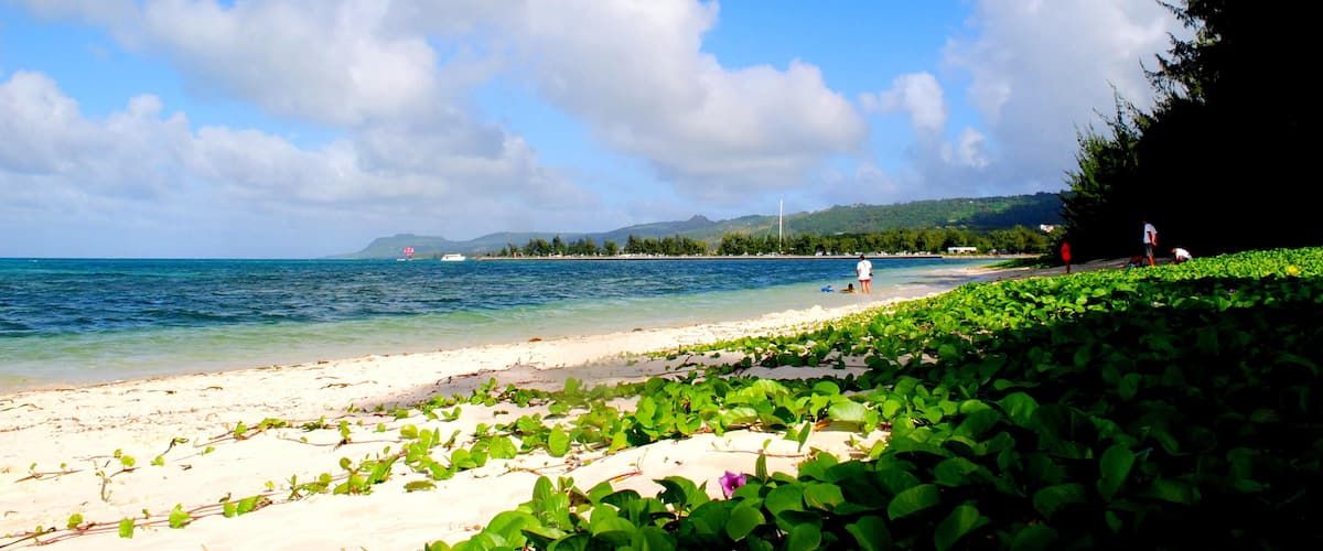 Micro Beach, Saipan, Northern Mariana Islands Micro Beach in Garapan, Saipan is one of the most accessible and a favorite destination for locals and tourists. ; Shutterstock ID 614957996; Purchase Ord