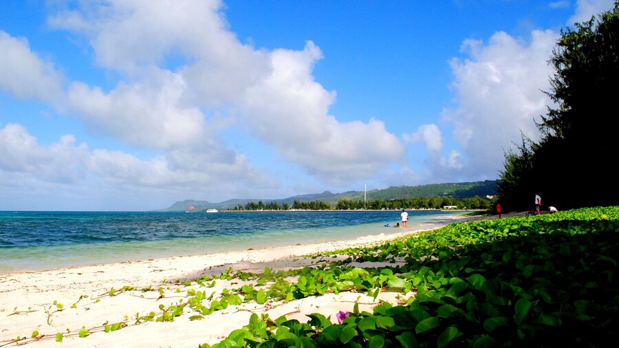 Micro Beach, Saipan, Northern Mariana Islands Micro Beach in Garapan, Saipan is one of the most accessible and a favorite destination for locals and tourists. ; Shutterstock ID 614957996; Purchase Ord