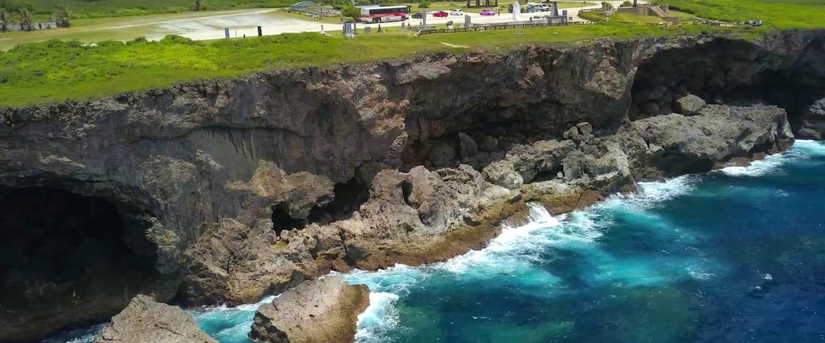Aerial view of Banzai Cliff, Saipan Island, Japanese.; Shutterstock ID 1106127869; Purchase Order: -