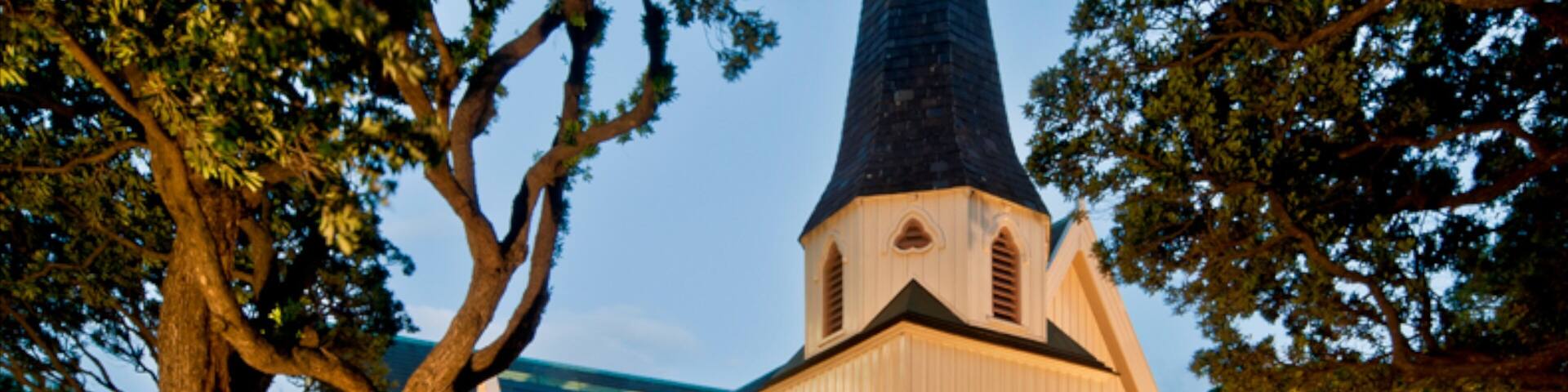 Old St Paul\'s showing a church or cathedral and street scenes