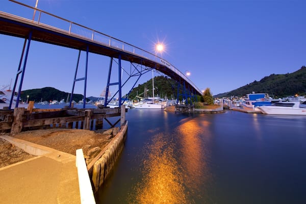 Picton Harbour featuring boating, a bridge and a bay or harbor