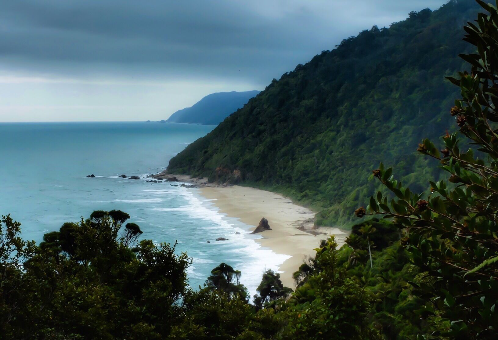 Kohaihai is a campground at the northern end of the Karamea highway on the west coast of the South Island. From there we enjoyed a two hour (return) hike to Scott's Beach (this shot was from a lookout along the way). We didn't see another soul the entire time!