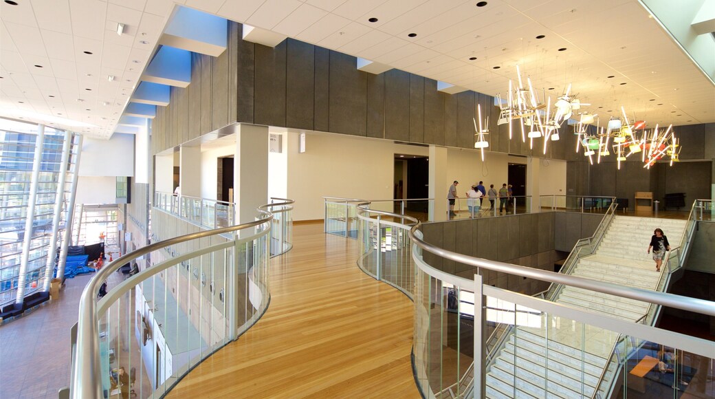 Christchurch Art Gallery featuring interior views