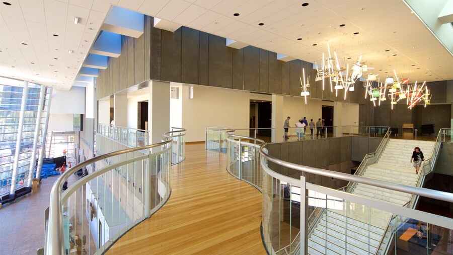 Christchurch Art Gallery showing interior views