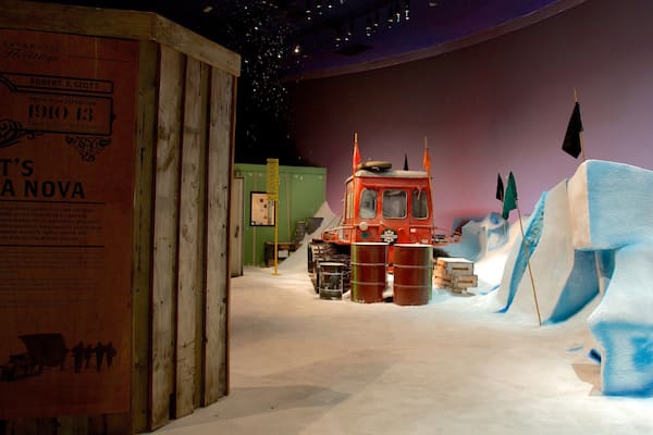 International Antarctic Centre mit einem Innenansichten