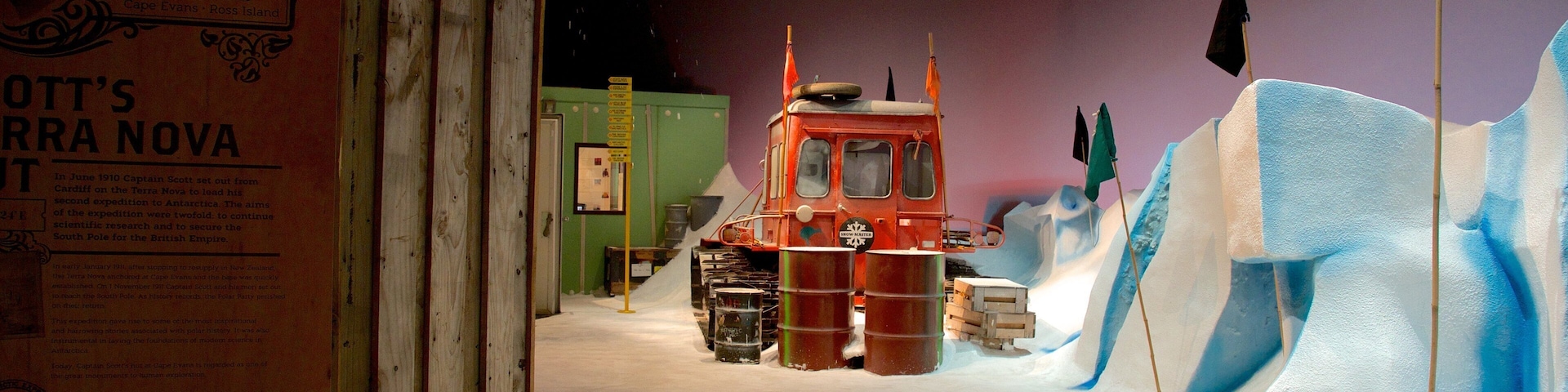 International Antarctic Centre mit einem Innenansichten