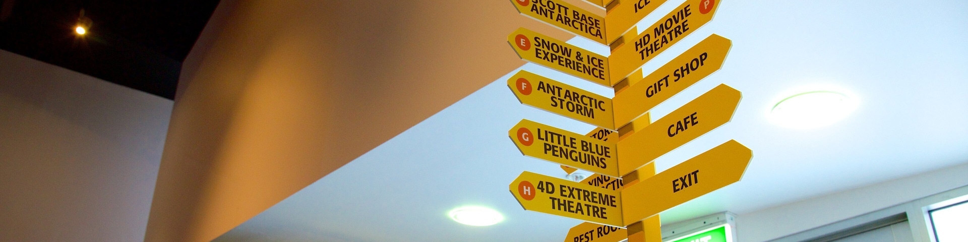 International Antarctic Centre featuring signage