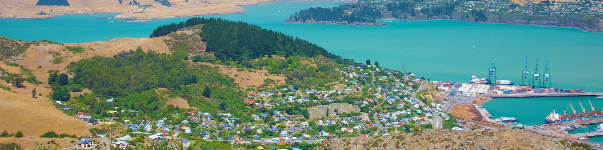 Mount Cavendish featuring landscape views, mountains and a coastal town