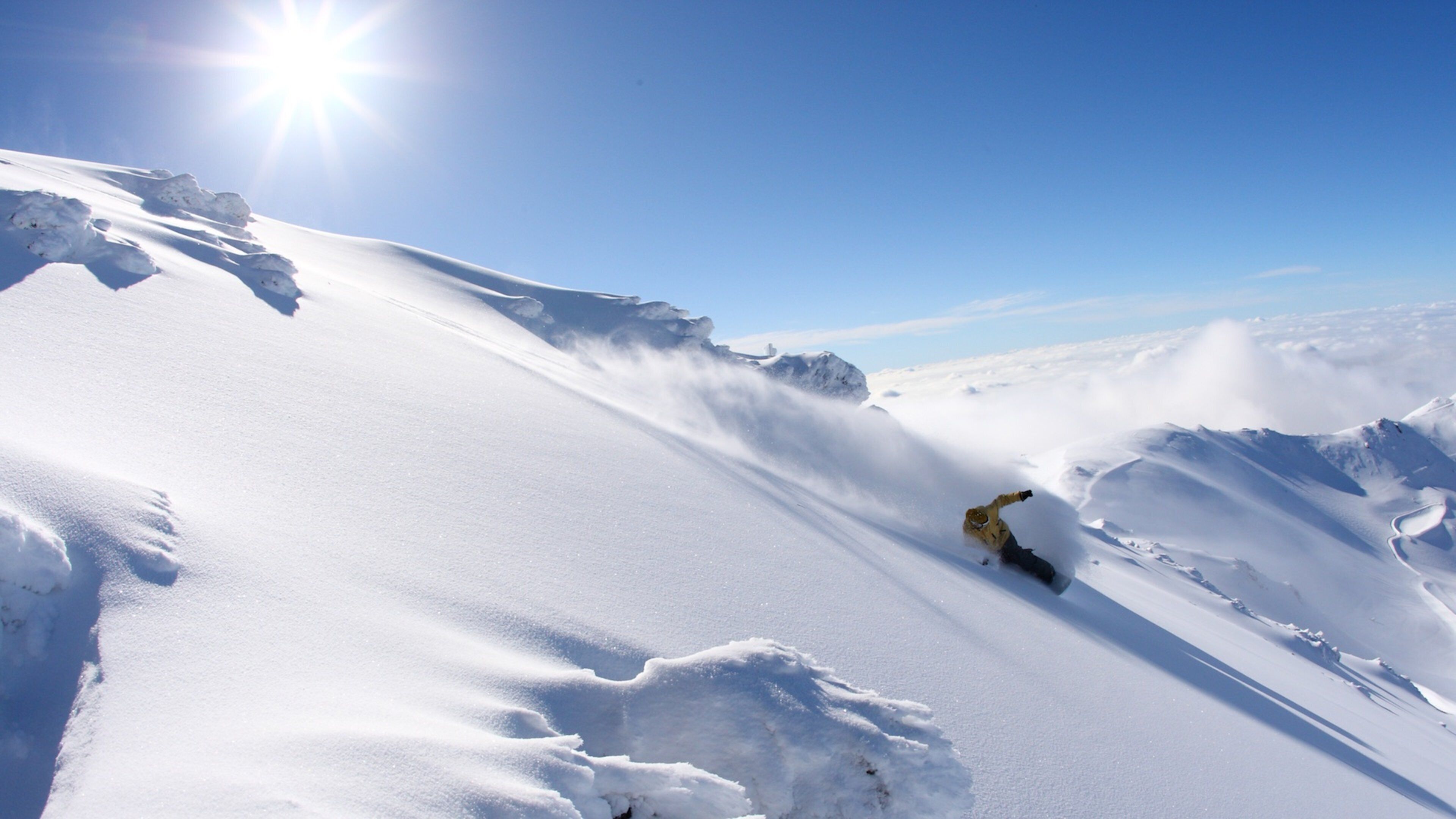Mount Hutt Skifield featuring snow and snow boarding