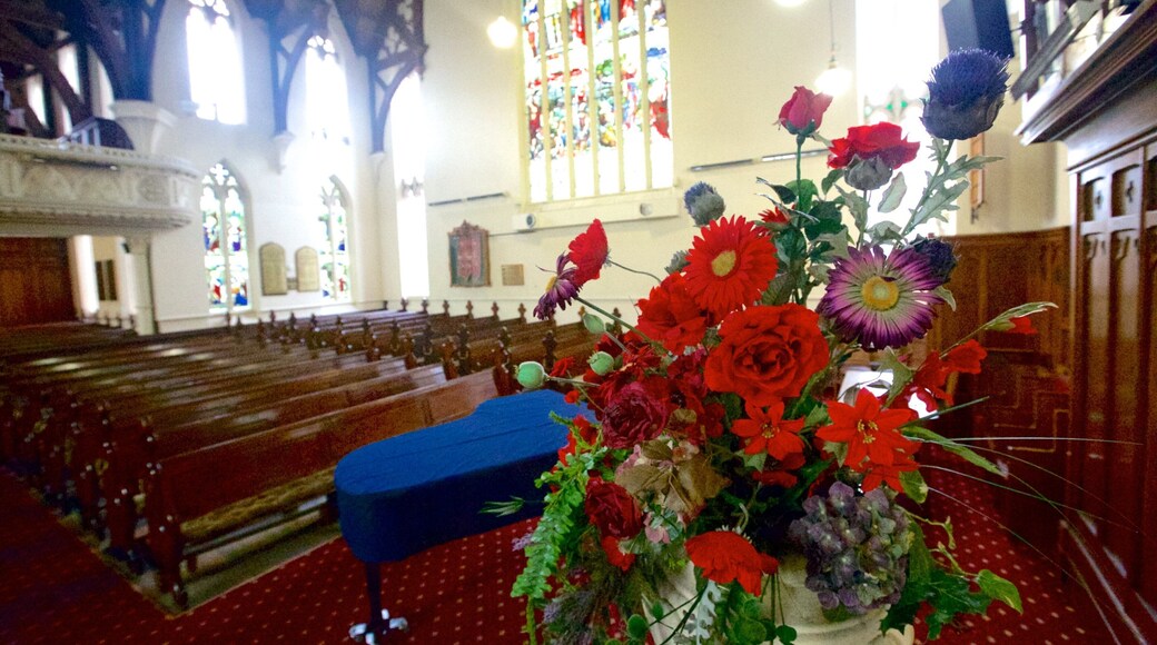 First Church of Otago showing interior views, a church or cathedral and religious elements