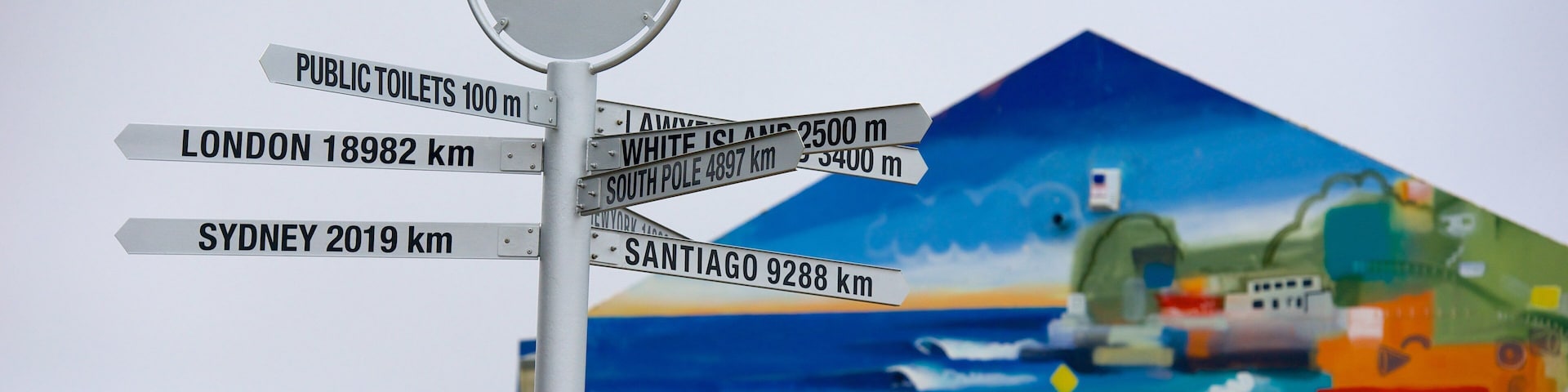 St. Clair Beach showing signage