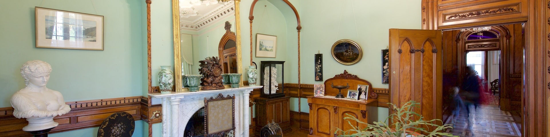 Chùteau de Larnach qui includes chùteau, patrimoine historique et vues intérieures