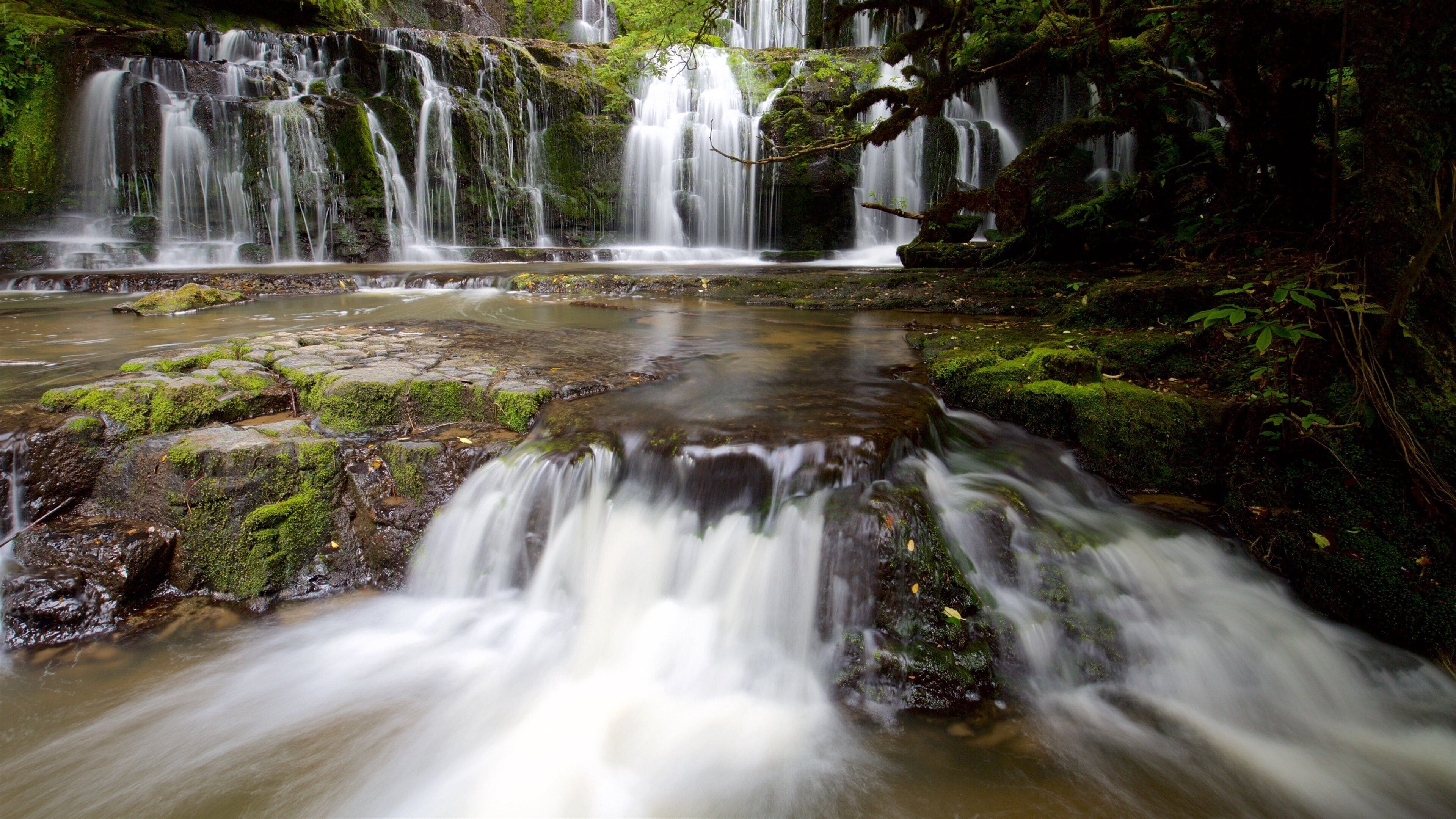 普拉考努伊瀑布 设有 小瀑布 和 森林風景