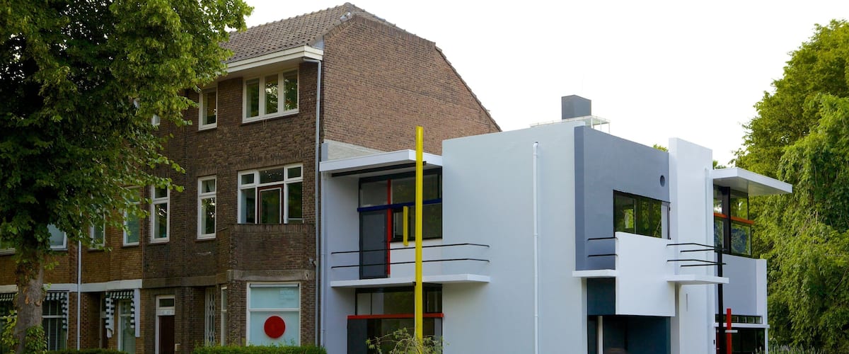 Rietveld Schroder House que inclui cenas de rua