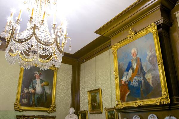 Kasteel Huis Doorn showing a house, interior views and art