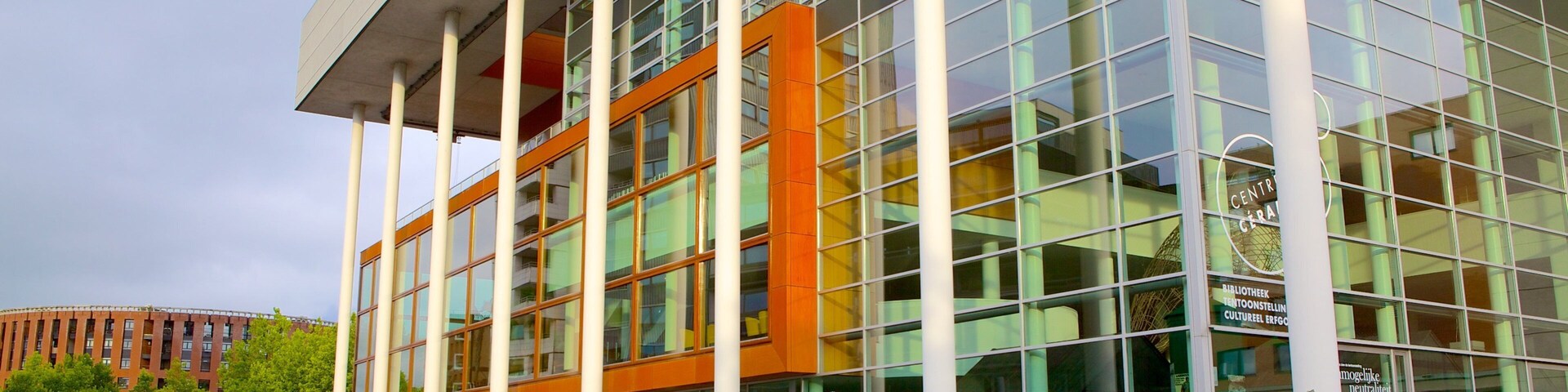 Centre Ceramique which includes modern architecture and street scenes