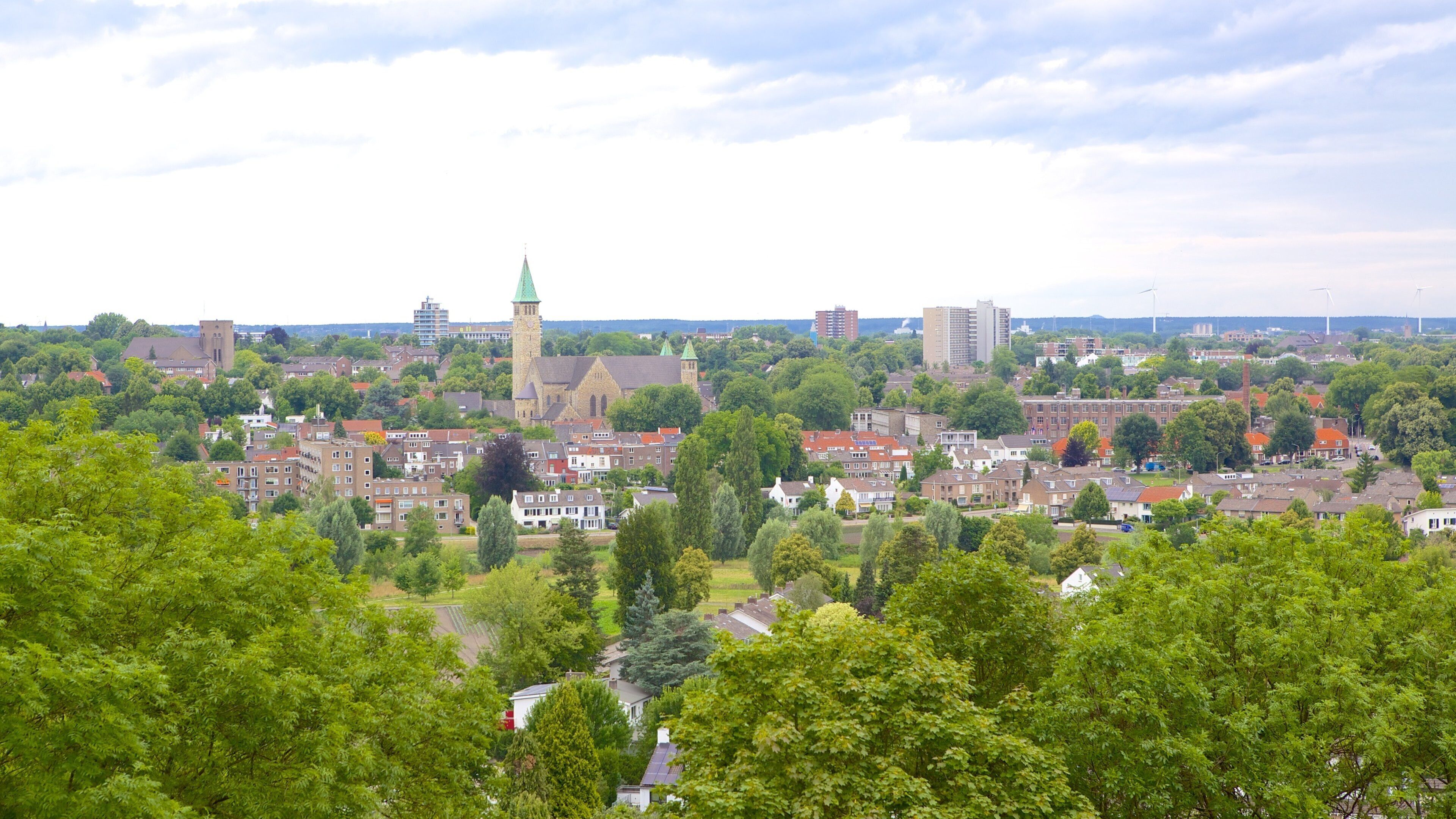 Fort St. Pieter featuring a city and landscape views