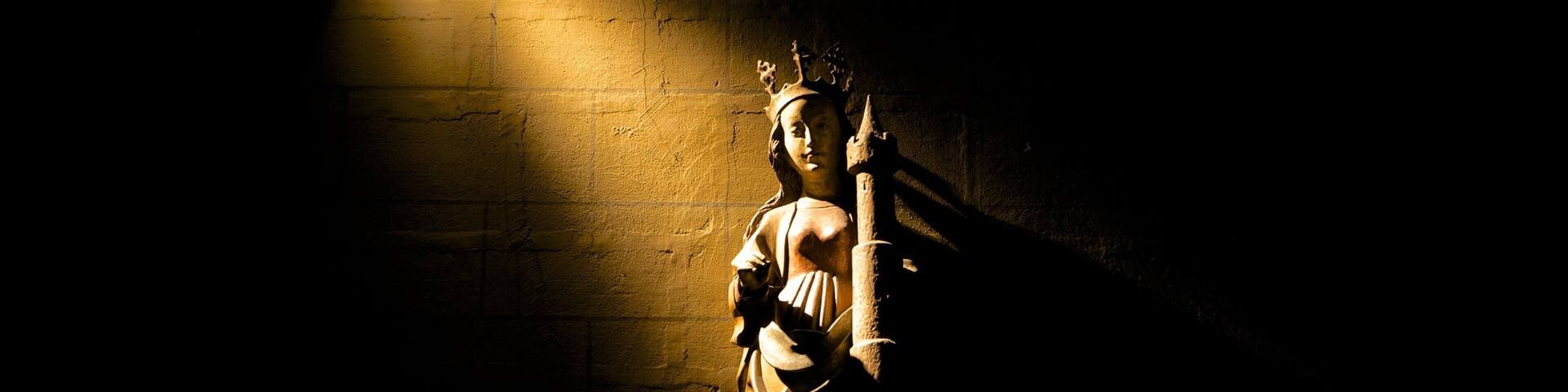 Basilica of Our Lady featuring interior views, a statue or sculpture and religious aspects