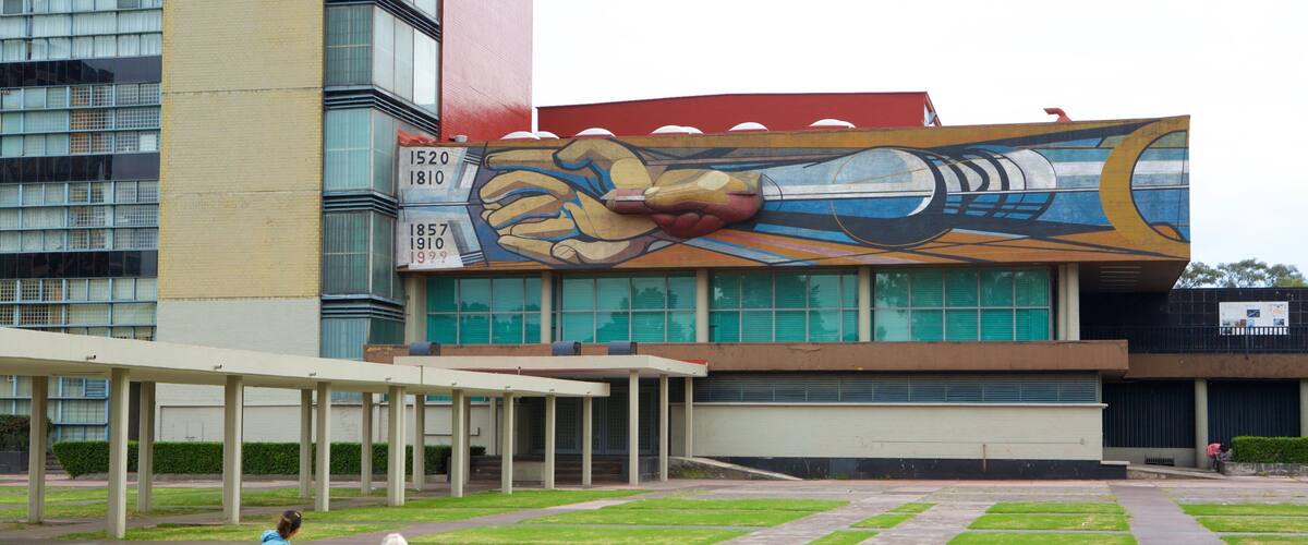 National Autonomous University of Mexico showing a park and outdoor art