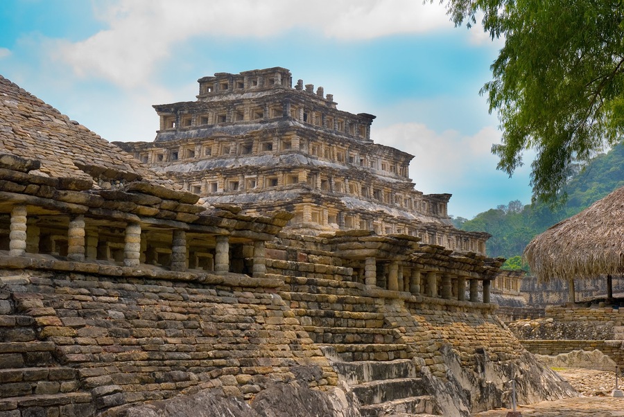 Pyramid Of The Niches, Tajin, Veracruz, Mexico; Shutterstock ID 78473596