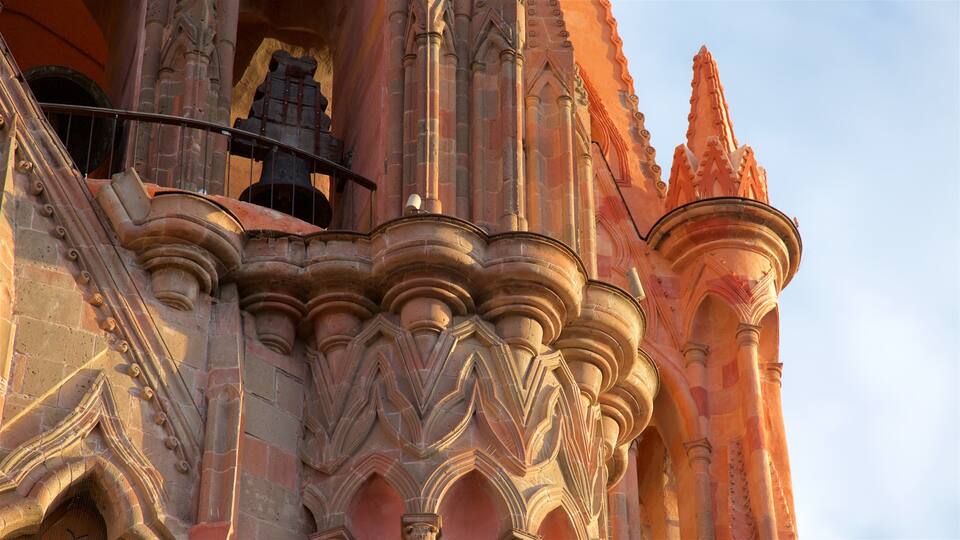 A Gothic-style cathedral with intricate stone carvings and a large bell tower.