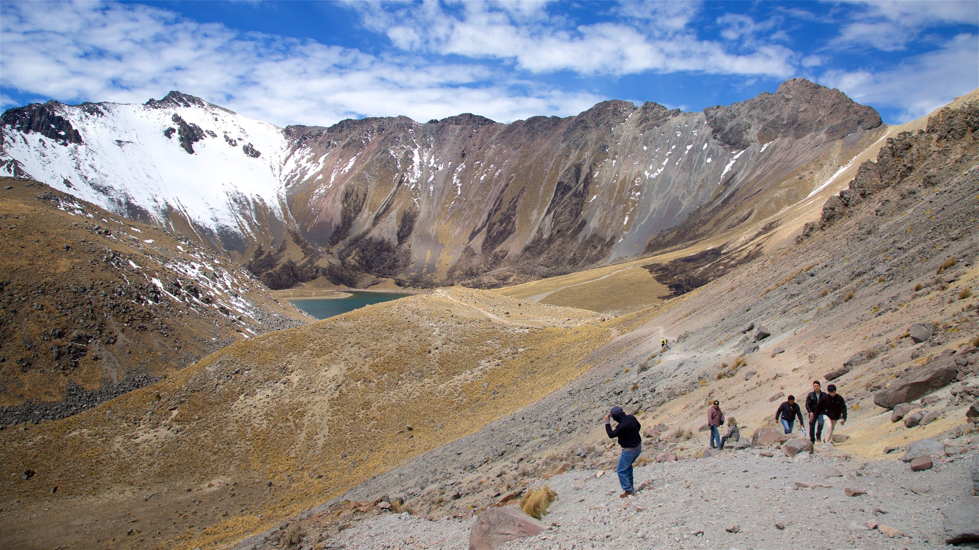 Nevado de Toluca National Park showing snow, mountains and tranquil scenes