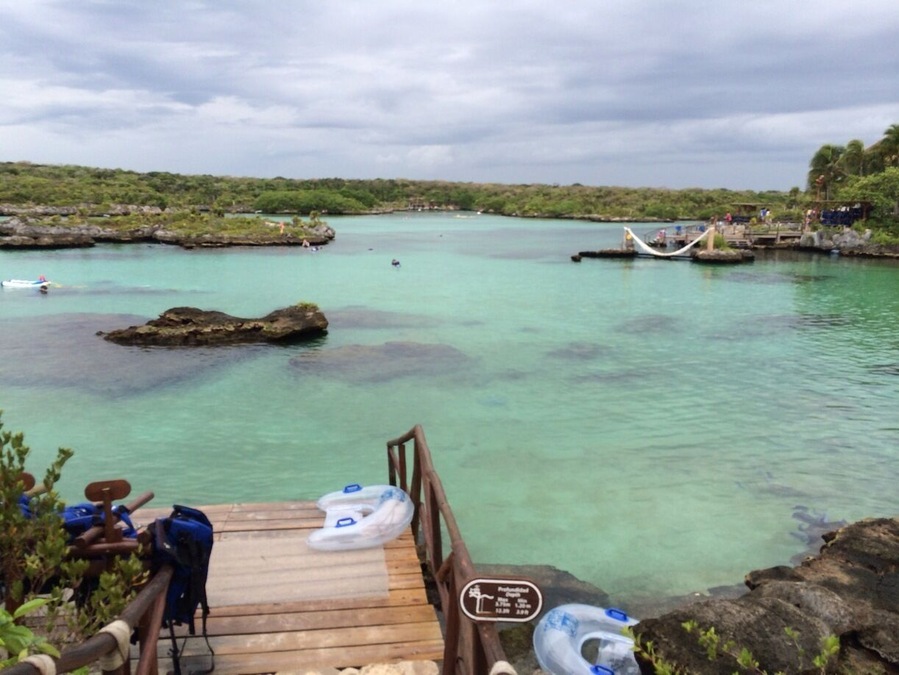 Xel-Ha was a cool adventure park with snorkeling the natural estuary as the main attraction.  Saw tons of fish including two grouper of 4 feet or more, zip lines into the water, cliff diving, and many other neat attractions.  Well worth a visit.