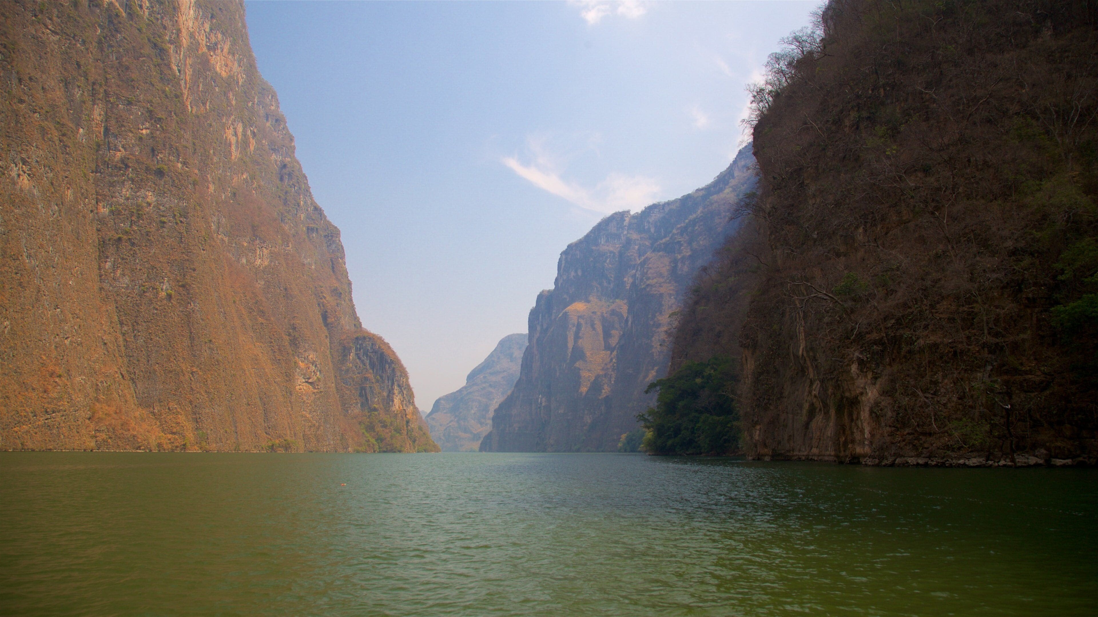 Canon del Sumidero National Park which includes a river or creek and a gorge or canyon