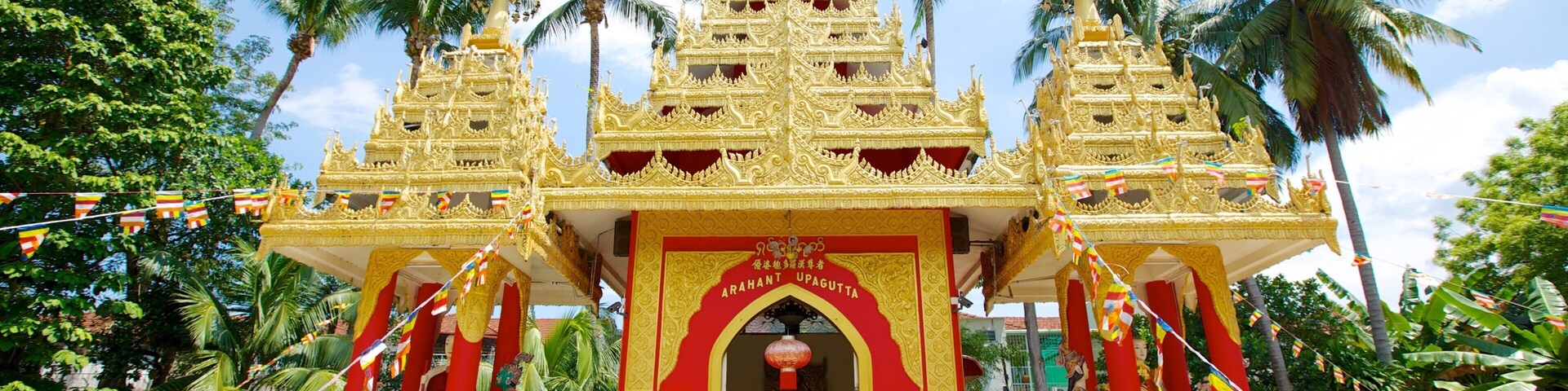 Dhammikarama Burmese Buddhist Temple featuring a temple or place of worship and religious elements