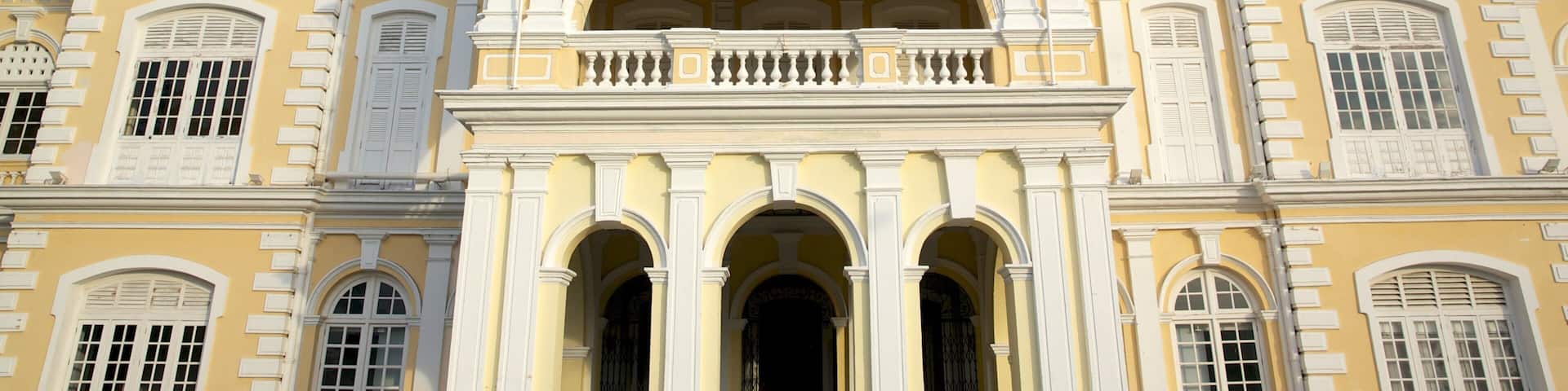 Penang City Hall featuring heritage architecture and an administrative buidling