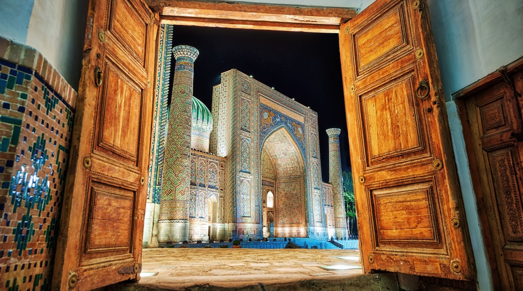 Registan Square in the City Center of Samarkand in Uzbekistan
