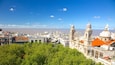 Montevideo Cathedral which includes a city, heritage architecture and religious aspects