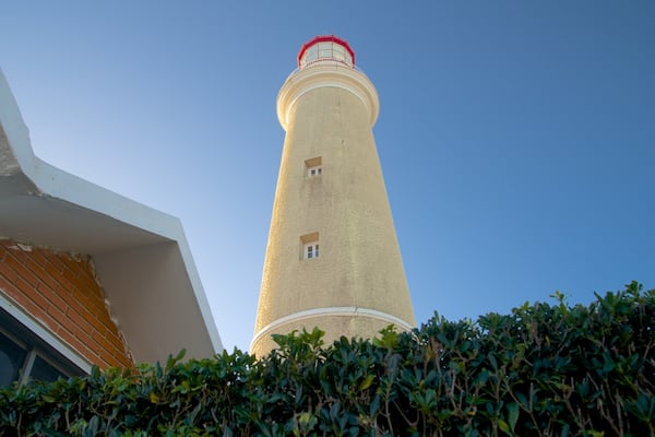Punta del Este Lighthouse featuring heritage architecture and a lighthouse