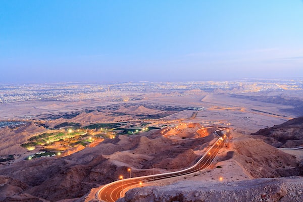 Beautiful Morning view of Jebel Hafeet in Al ain, Abu Dhabi.