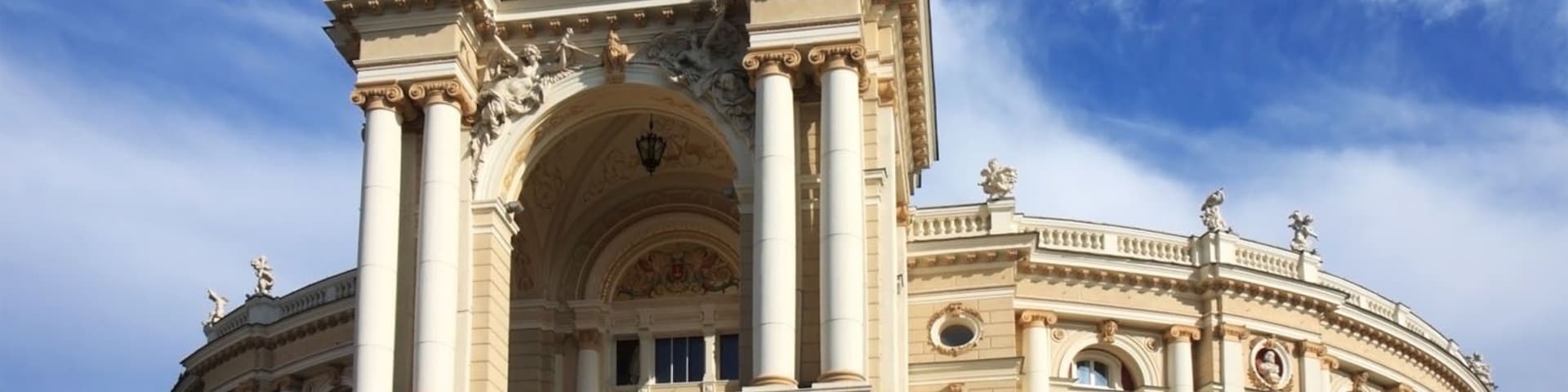 Old opera house built in the 19th century. Odessa, Ukraine.