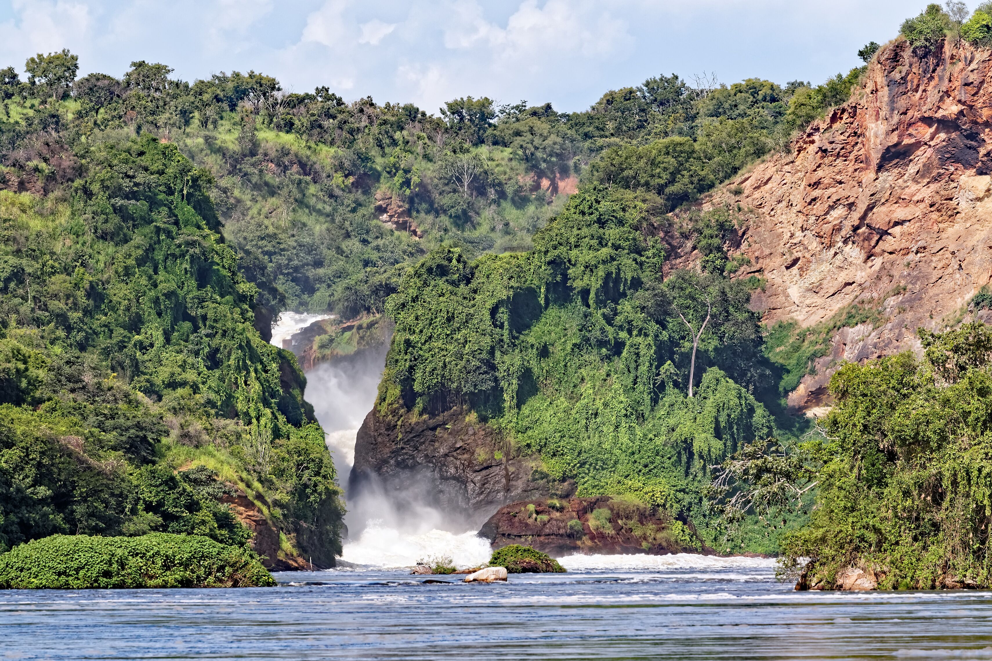 Murchison Falls in Uganda Africa