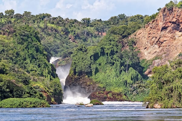 Murchison Falls in Uganda Africa