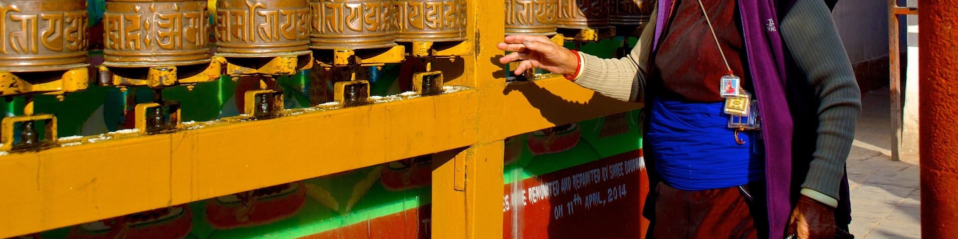 Boudhanath y también una mujer