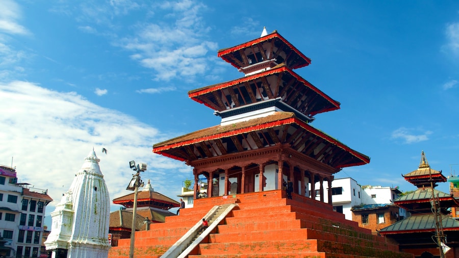 Kathmandu Durbar Square featuring a temple or place of worship