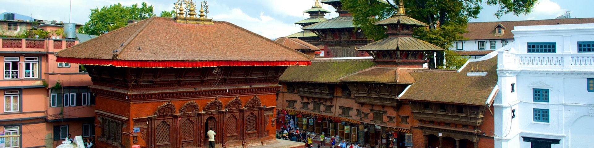 Durbar-Platz von Kathmandu das einen Platz oder Plaza und Tempel oder AndachtsstÀtte