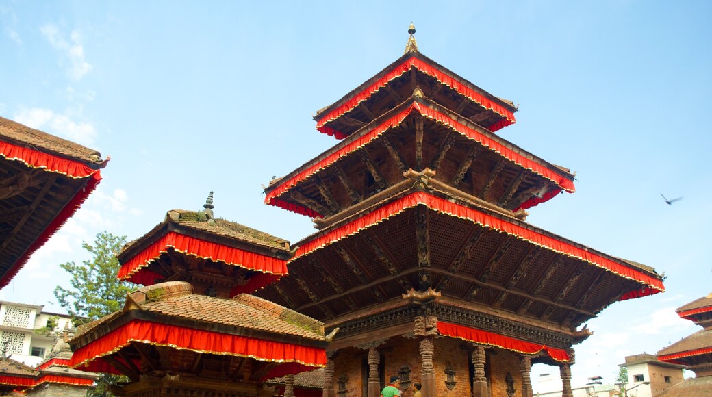 Kathmandu Durbar Square which includes a temple or place of worship
