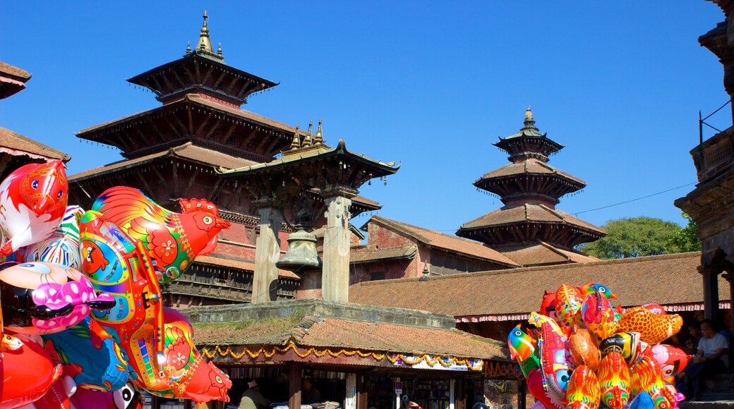 Patan Durbar Square which includes a temple or place of worship